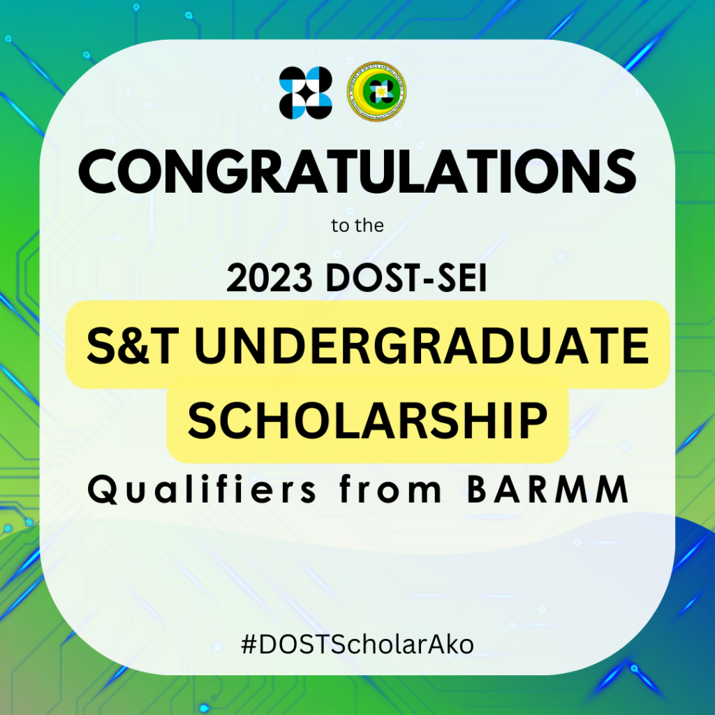 Congratulations To The 2023 DOST-SEI S&T Undergraduate Scholarship 51 ...